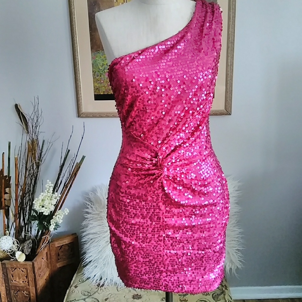 AS U WISH SEQUINS DRESS